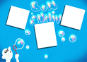 Bulles color&eacute;es pour un anniversaire joyeux